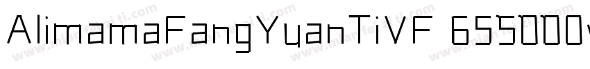AlimamaFangYuanTiVF 655000wght 90字体转换